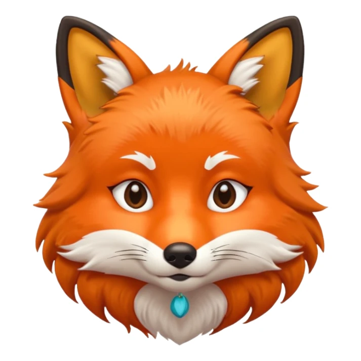 Fox pouting sticker