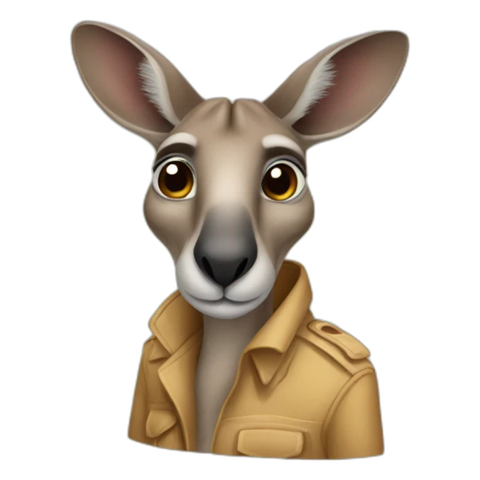 kangaroo safari sticker