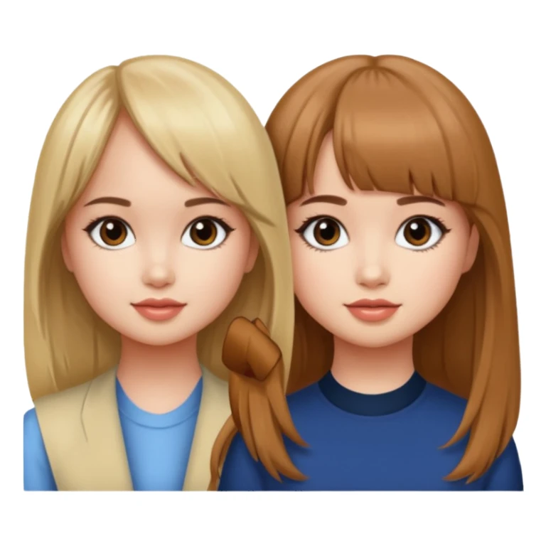 Debby Ryan (straight bangs) and Sabrina Carpenter sticker