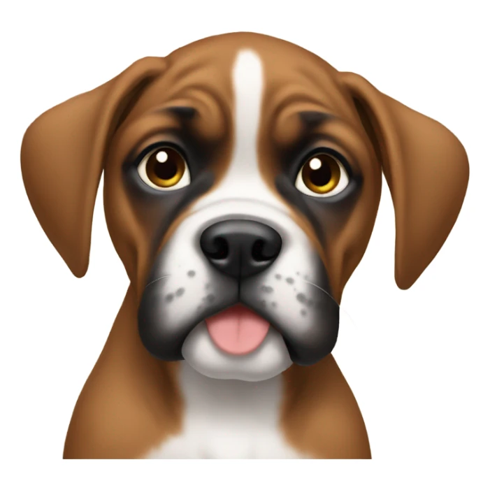 Boxer puppy sticker