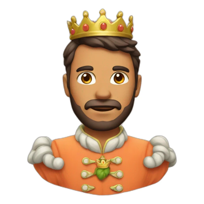 peach king sticker
