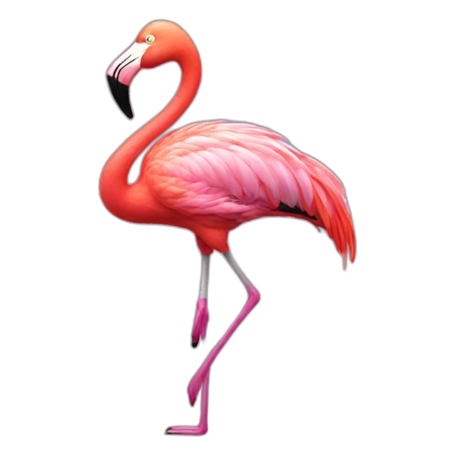 dancing flamingo sticker