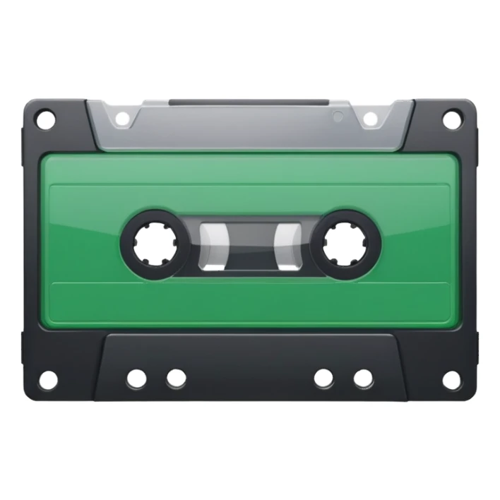 green video cassette sticker