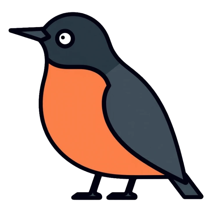 nightingale bird sticker