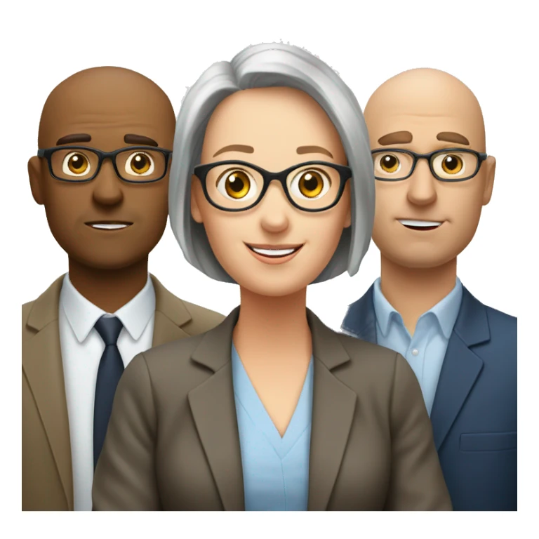 3 experts in hypnotherapy, one in center sticker