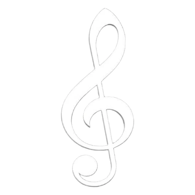 Music clef sticker