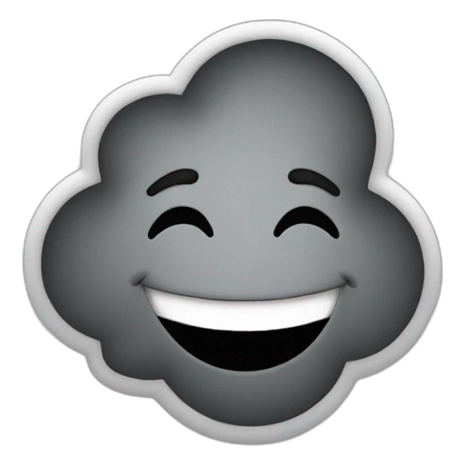 smile with smoke sticker