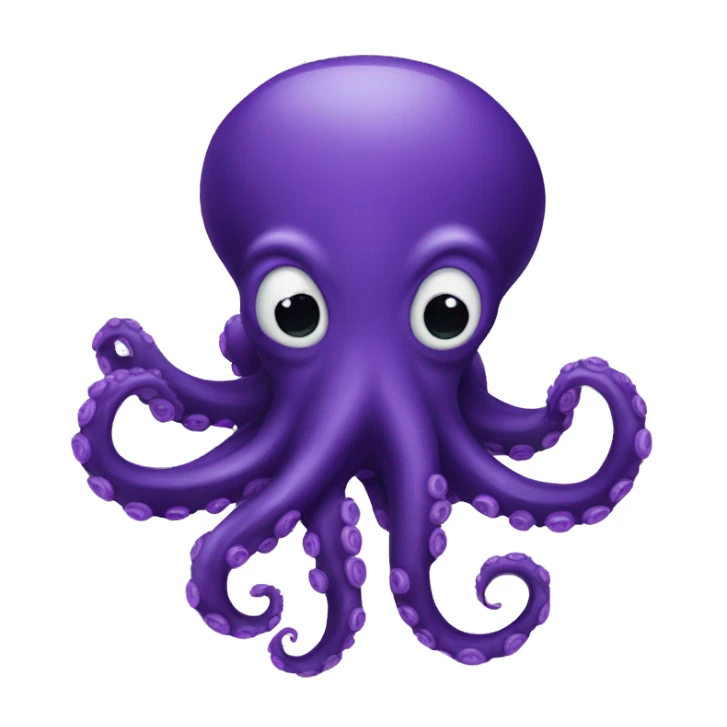 dark purple octopus sticker