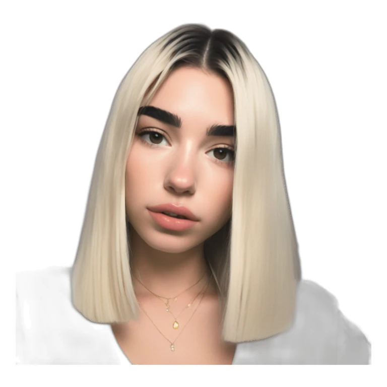 Dua Lipa avec Angèle sticker