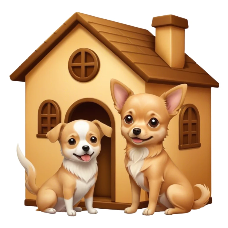 Two dogs in the house  sticker