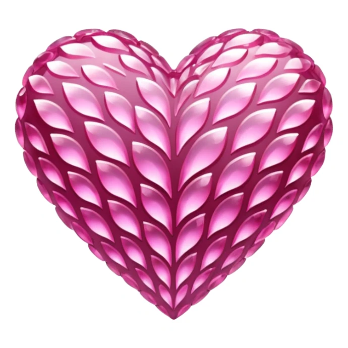 Pink crystals heart upsidedown  sticker
