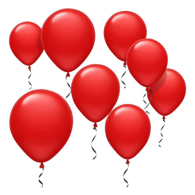 red balloons sticker