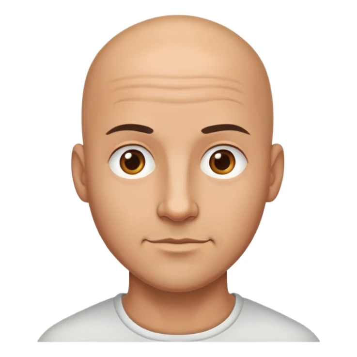 A handsome bald man sticker