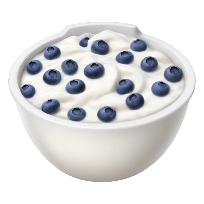 Blue berry yogurt sticker