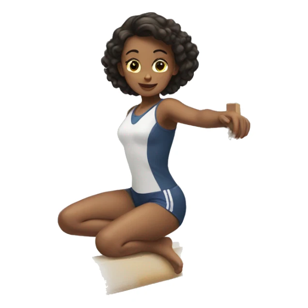 Girl on beam sticker
