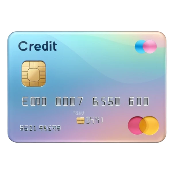 aesthetic credit card sticker