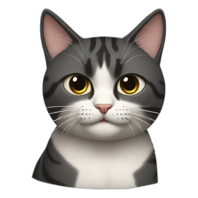 Realistic Cat criying big traes sticker