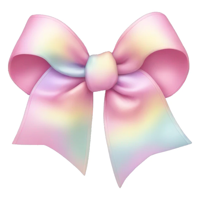 pastel bow sticker