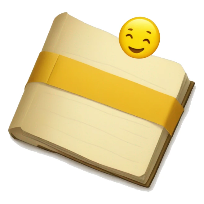 yellow verification check mark in book style sticker