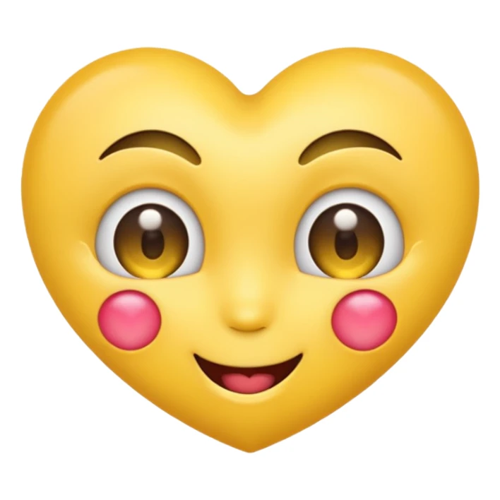 Heart eyes with wink emoji  sticker