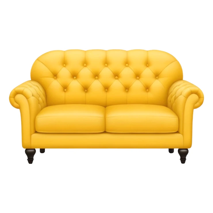 yellow basic sofa
 sticker