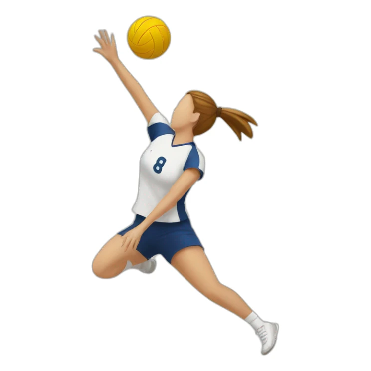 Volley-ball sticker