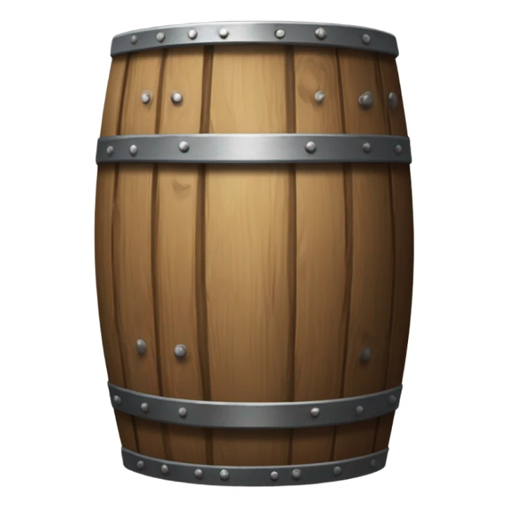 wooden barrel sticker