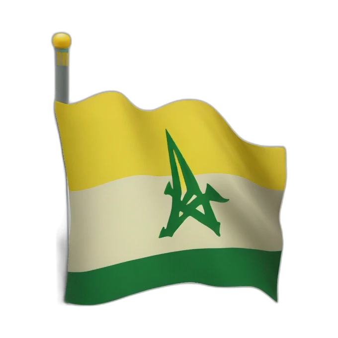 Hezbollah flag sticker