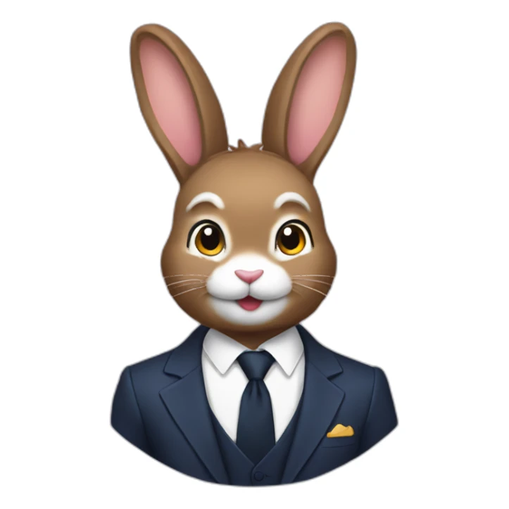bunny Macron sticker
