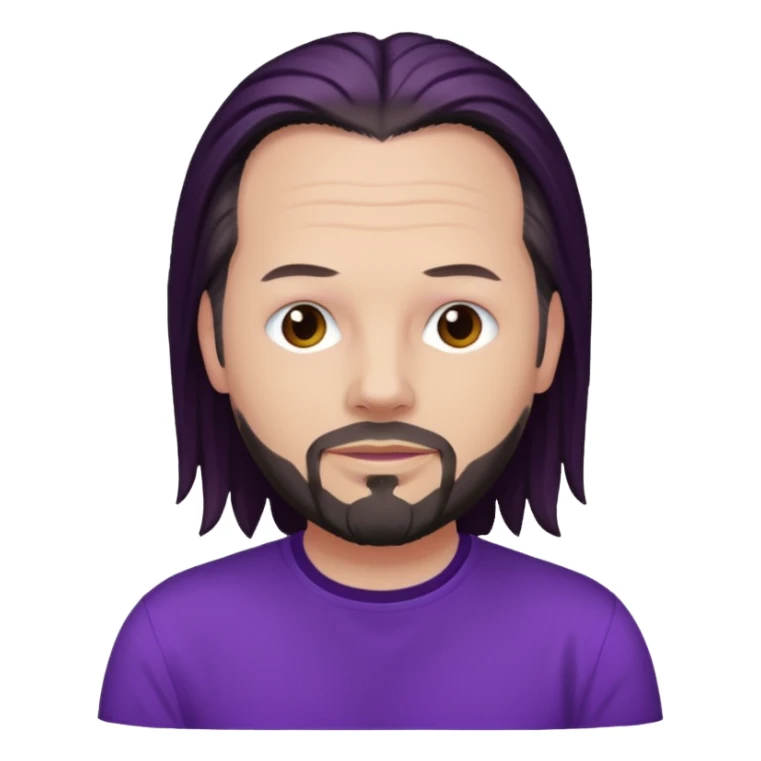Jonathan Davis with purple shirt sticker