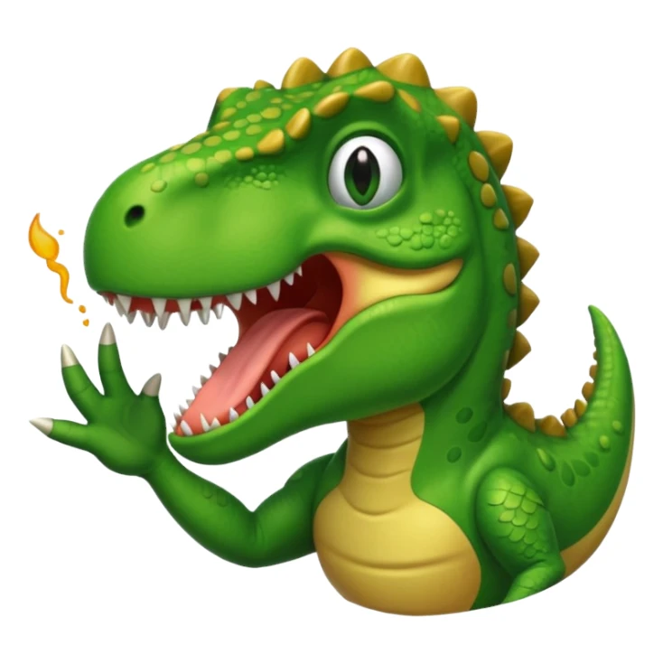 Cute T. rex blowing. A kiss  sticker