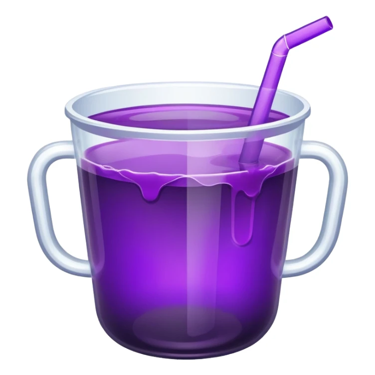 double cup with purple juice inside  sticker