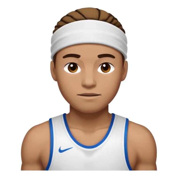 basketballer with sweatband sticker