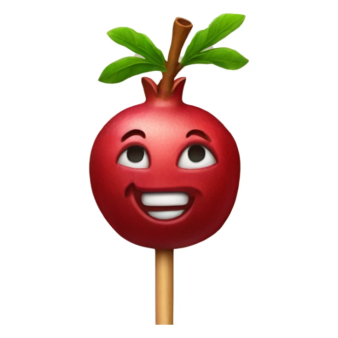 Pomegranate Pick on a stick sticker