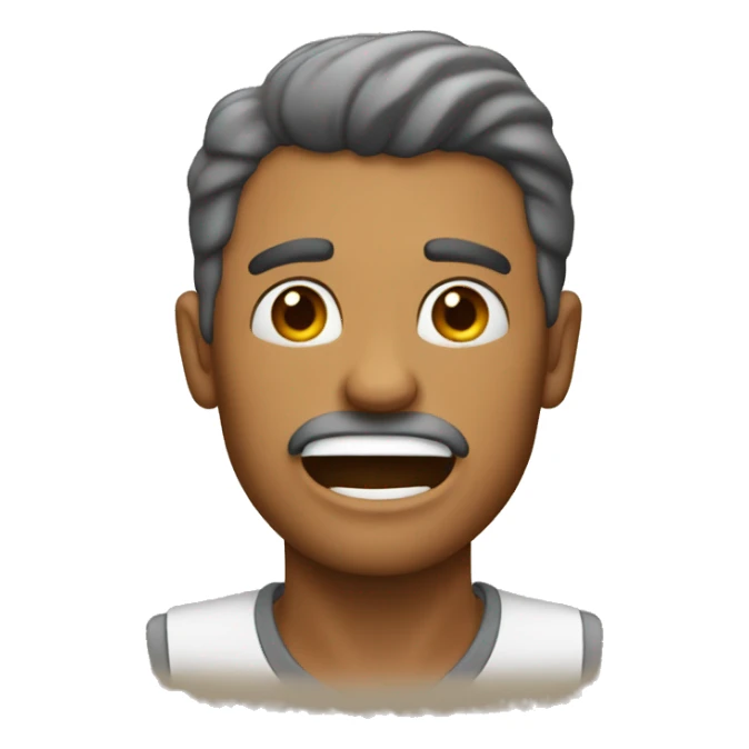 Hombre haciendo mewing  sticker