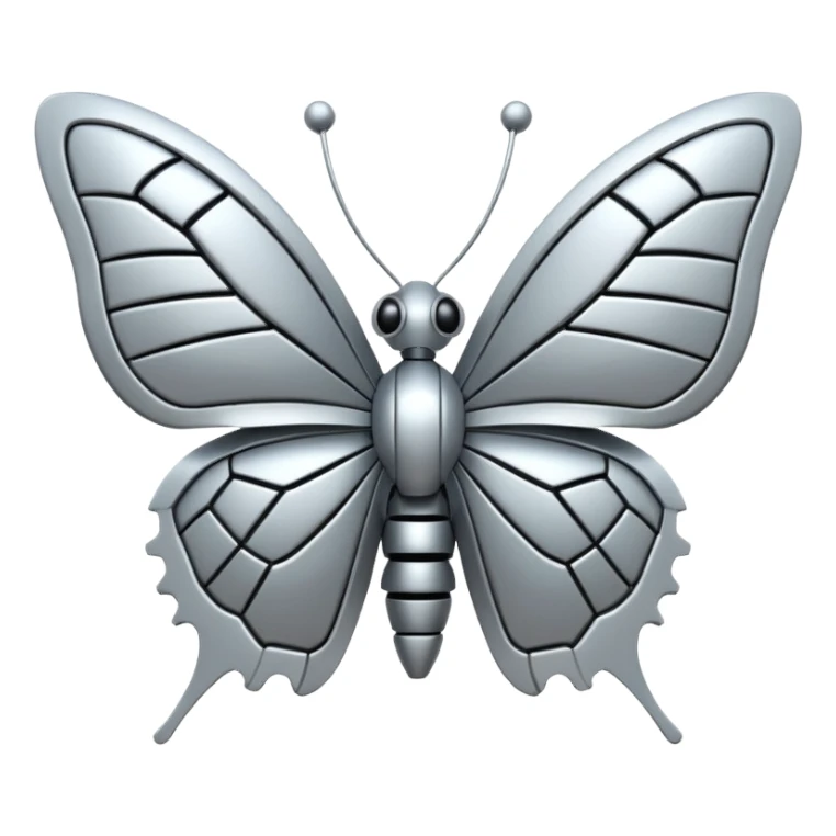 robot butterfly head sticker