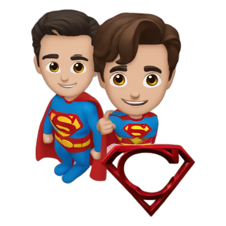 Superman y steve jo s sticker