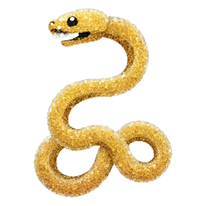 Snake made of crystals sticker