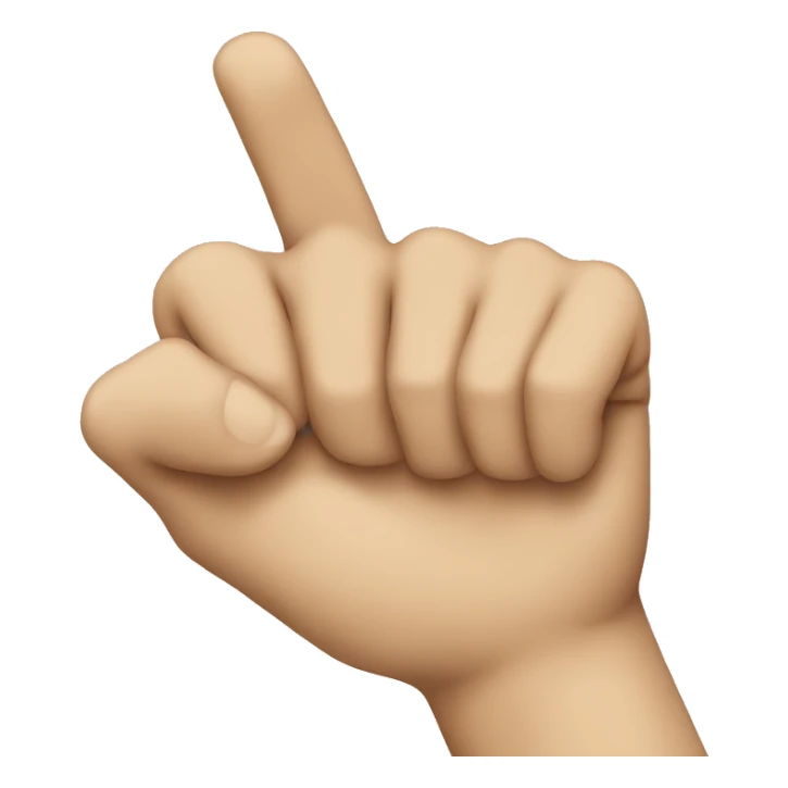 Hand doing an L shape  sticker