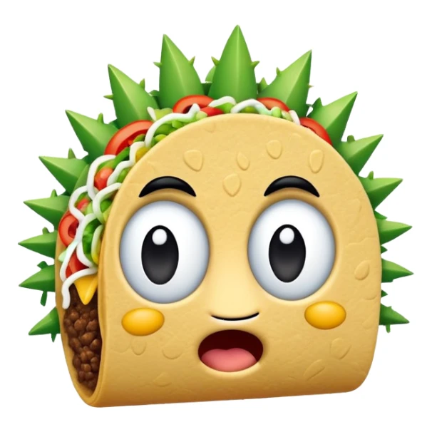Taco from BFDI sticker