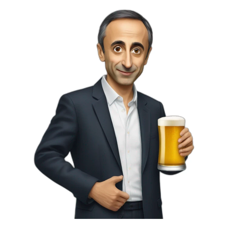 Éric zemmour beer sticker