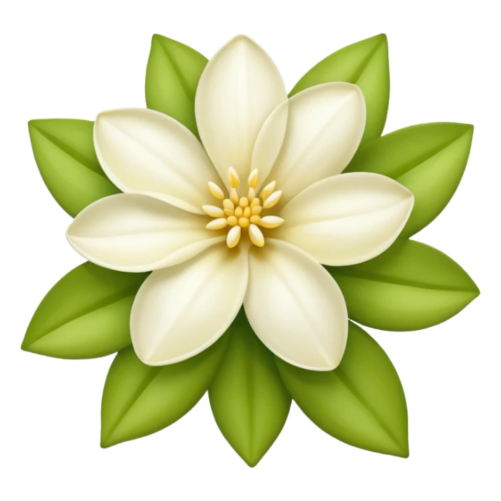 emoji vanille fleur sticker