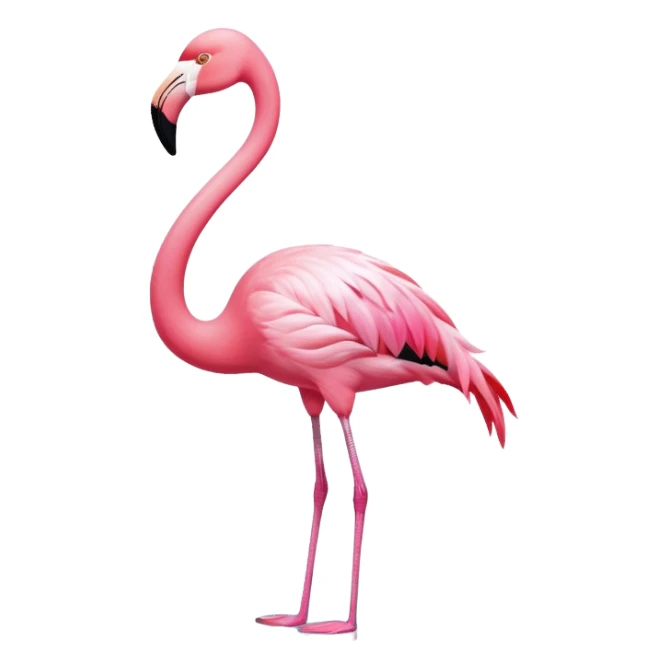 En flamingo som soler seg  sticker