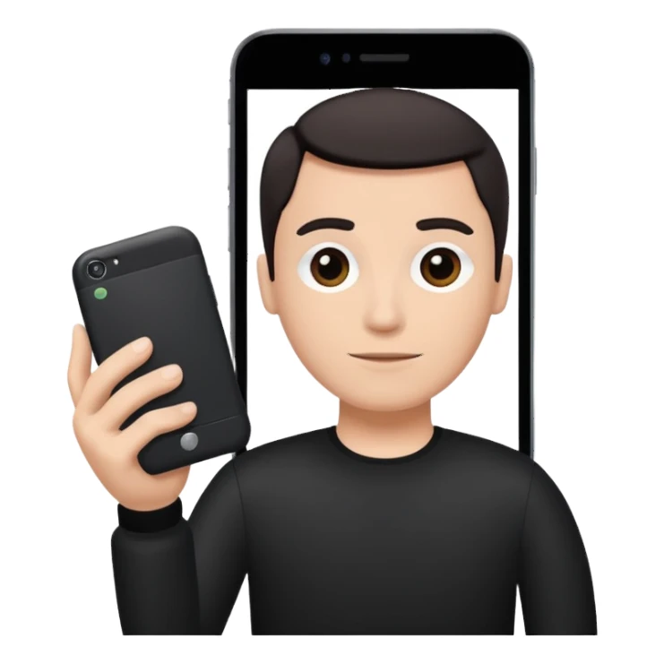 smartphone wirting an instagram comment sticker