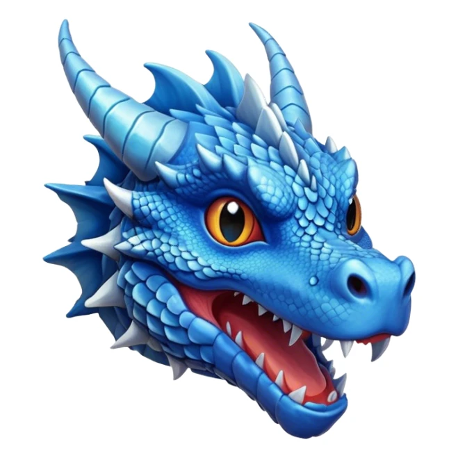 cute blue dragon head 280x280 sticker