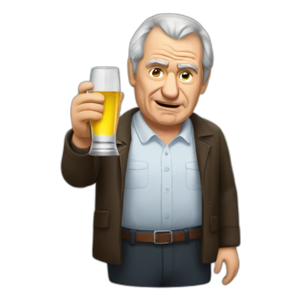 MILOŠ ZEMAN WITH ALCOHOL sticker