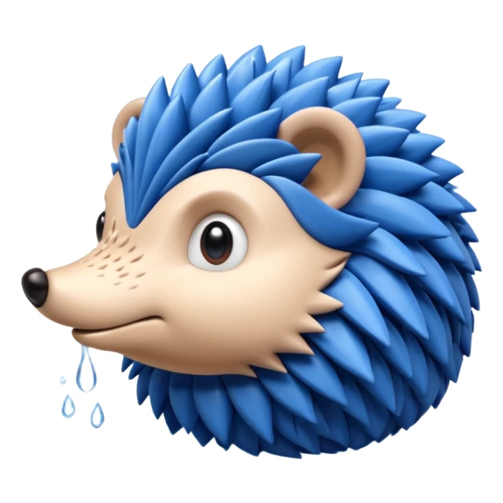 water bender hedgehog sticker