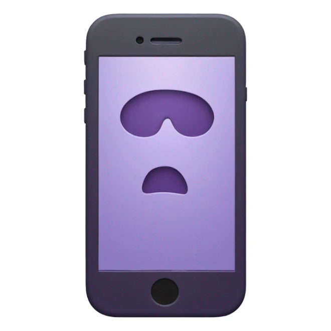 Purple iPhone 14 sticker