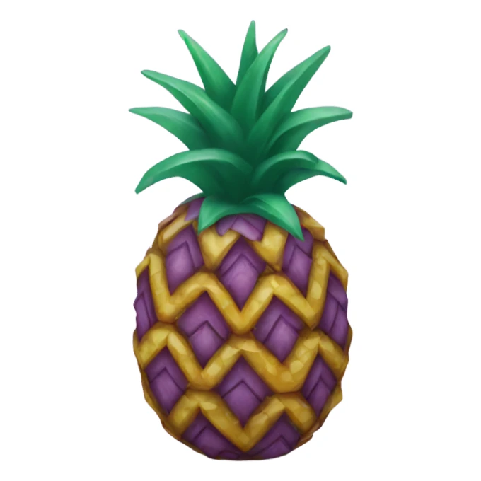 purple pineapple sticker
