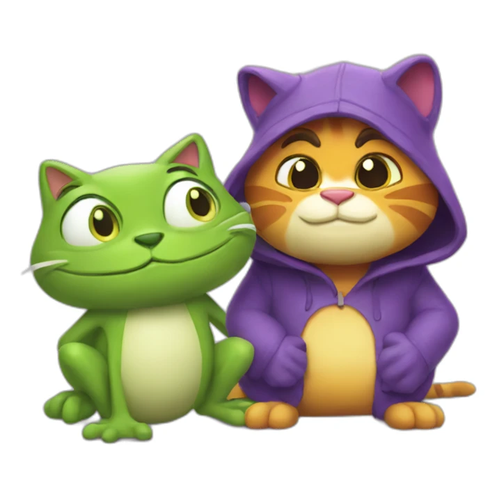 Big the cat and Froggy sticker